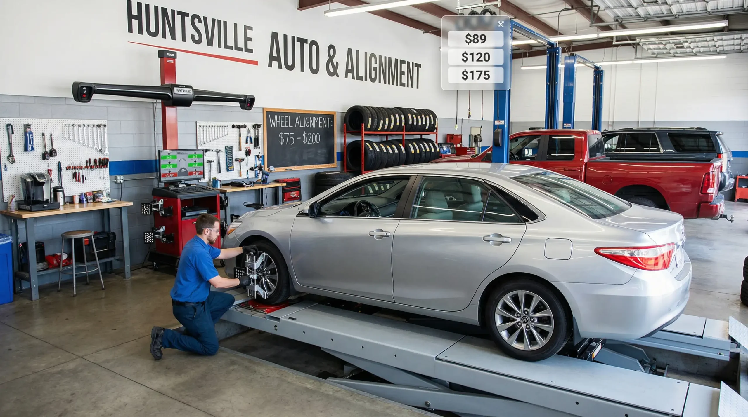 Wheel Alignment in Huntsville AL : Expert Opinion & Local Guide 2 How Much Does Wheel Alignment Cost in Huntsville