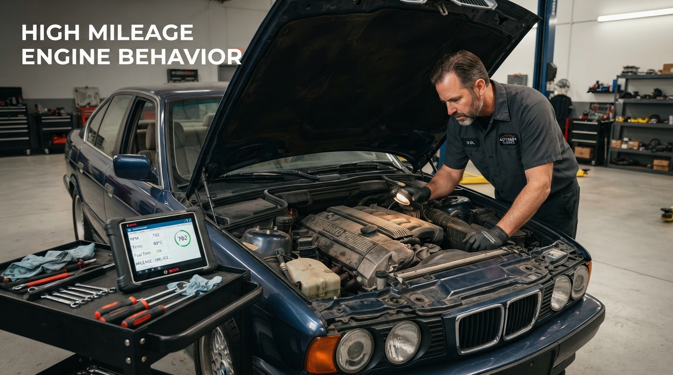 High Mileage Engine Behavior: What Professional Inspection Looks for in Vehicles Over 100,000 Miles
