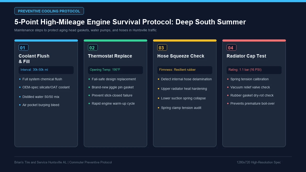 5-Point High-Mileage Engine Survival Protocol: Deep South Summer
